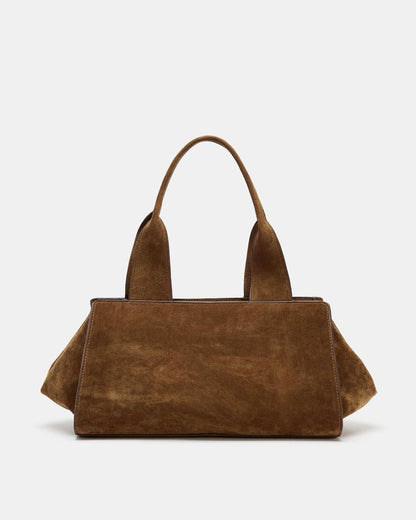 ZARA Double Handle Split Leather Bag