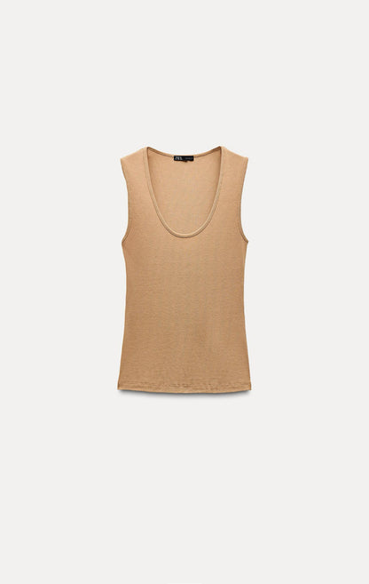 ZARA Ribbed Tank Top