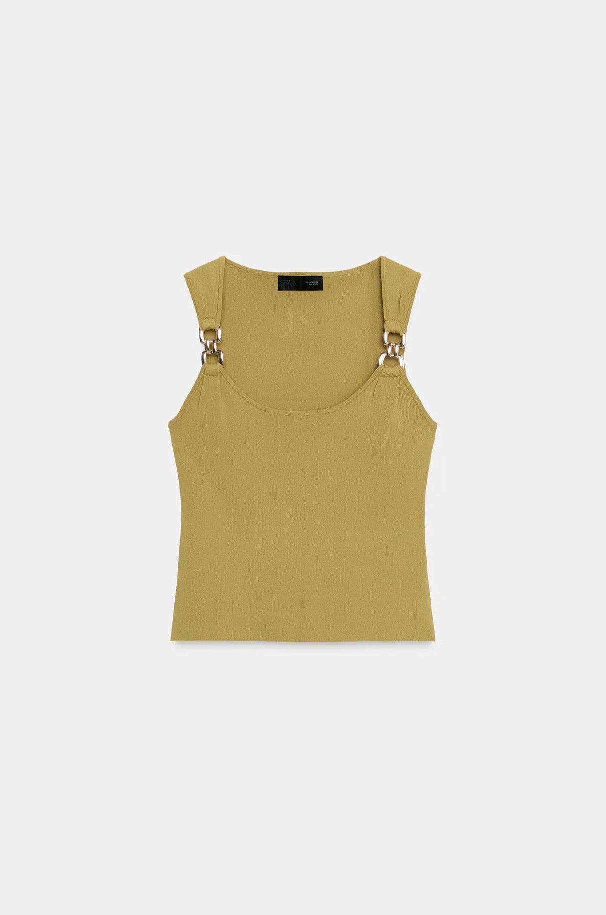 ZARA Metallic Detail Knit Top
