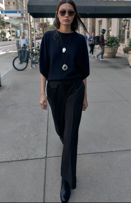 ZARA Pleated Wide Leg Pants