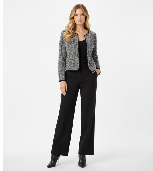 CLEO Tweed Lightweight
Knit Blazer