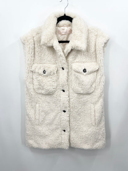 ESQUALO Faux Fur Oversized Vest