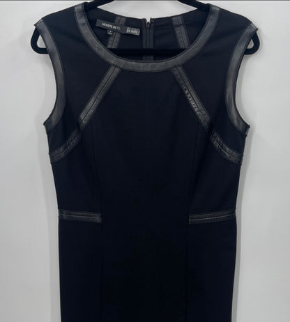 Lafayette 148 New York Amanda Dress with Leather Detail