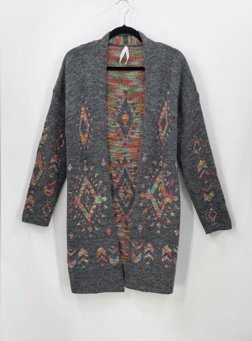 Dreamers Aztec Print Cardigan