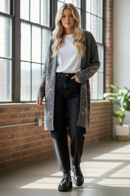 Dreamers Aztec Print Cardigan