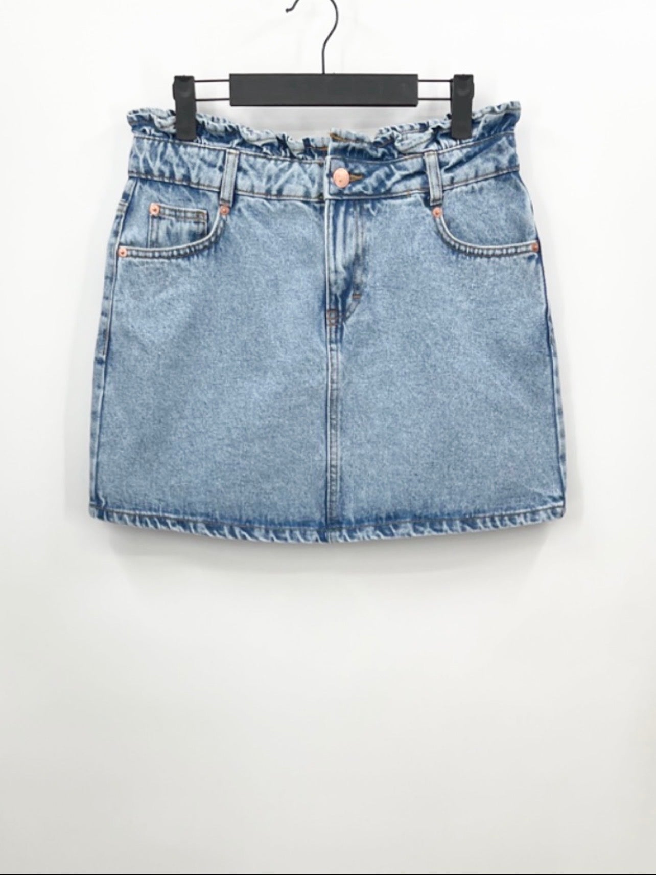 Miss Selfridge - Jupe en jean à volants