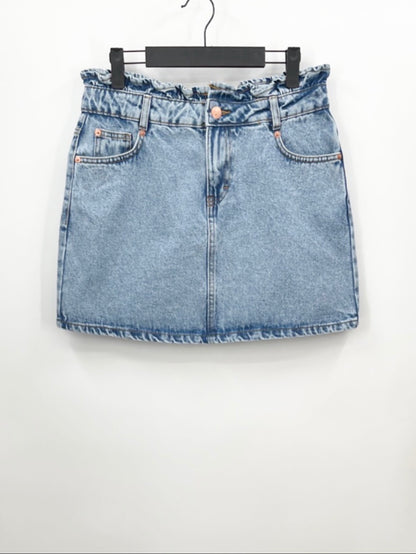 Miss Selfridge - Jupe en jean à volants