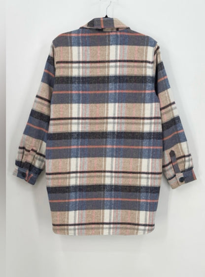 WAREHOUSE ONE Oversized Plaid Shacket