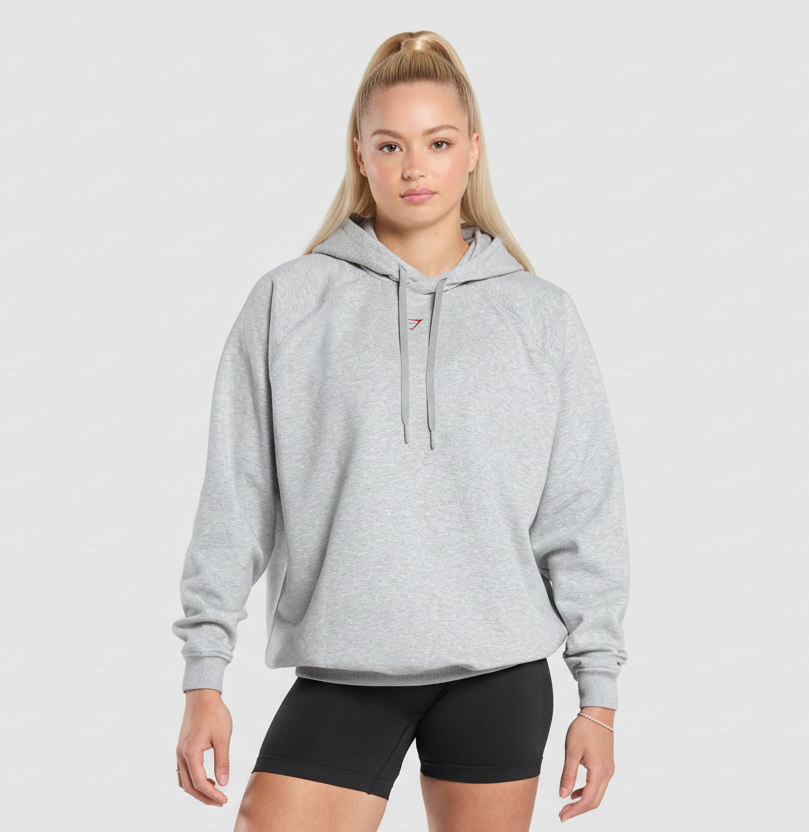 GYMSHARK I Love Squats Hoodie Oversized Fit
