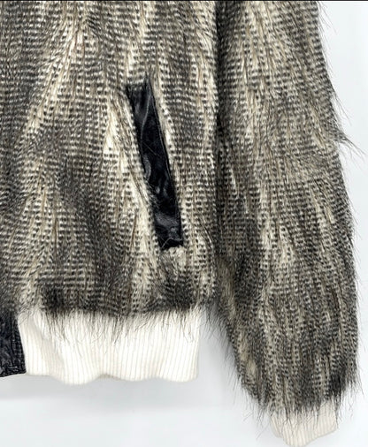 VERTIGO Faux Fur Bomber Jacket