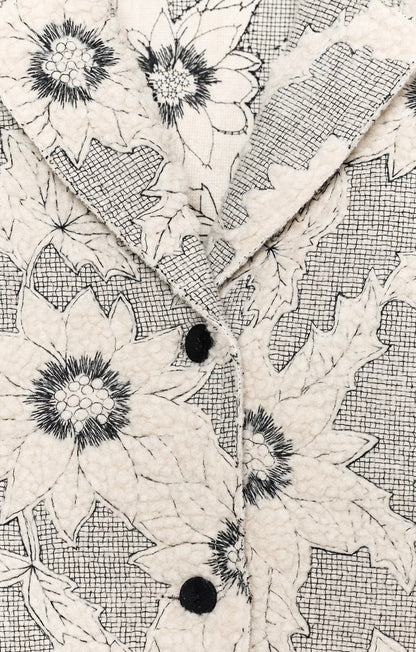 ZARA Floral Texture Blazer