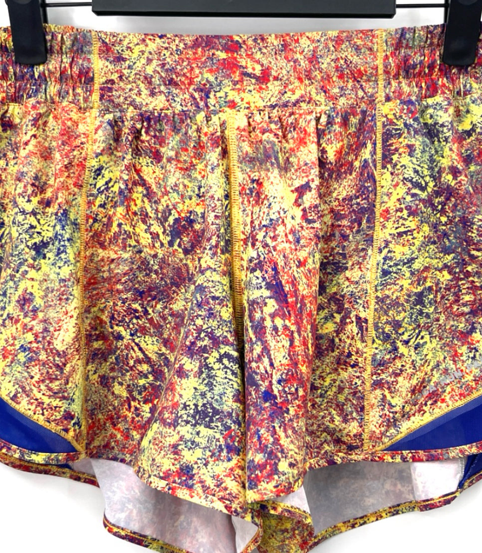 Rare LULULEMON Seawheeze Hotty Hot Shorts/Woodland Sprint Multi