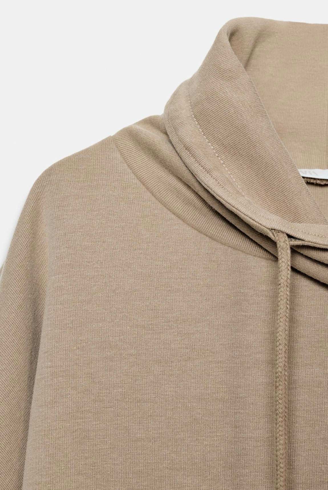 ZARA Oversized Washed Effect Interlock Sweatshirt