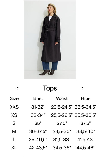 DYNAMITE Sateen Trench Coat