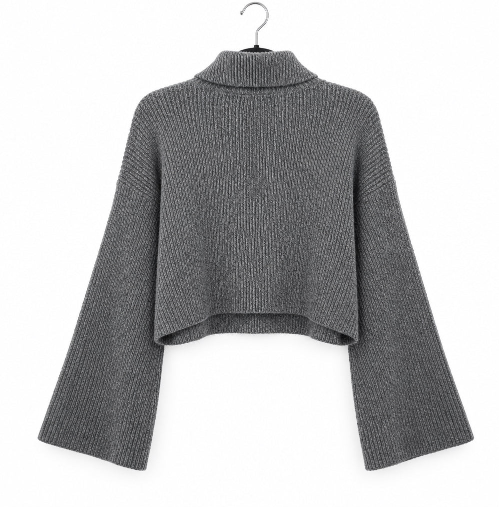 TOPSHOP Oversized Turtleneck Cropped Sweater