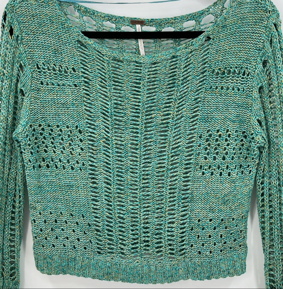 Free People Open Knit Sweater