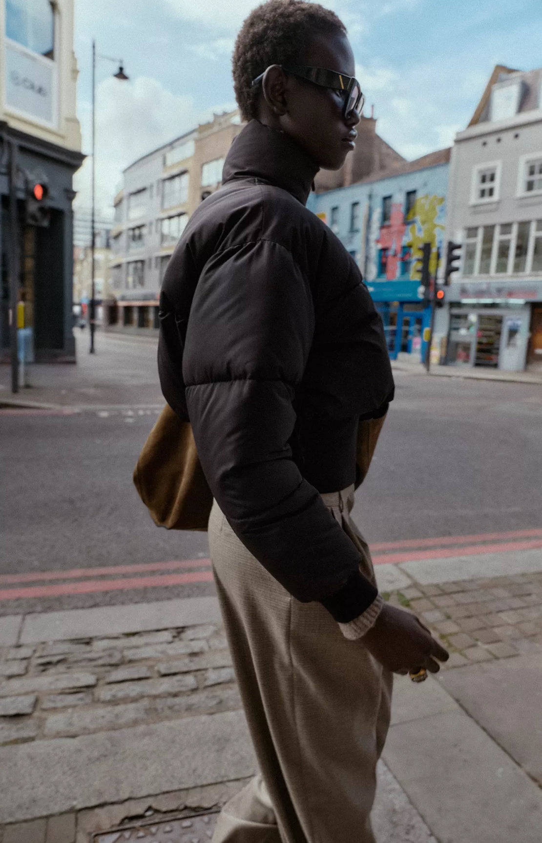 ZARA Combination Cropped Padded Jacket