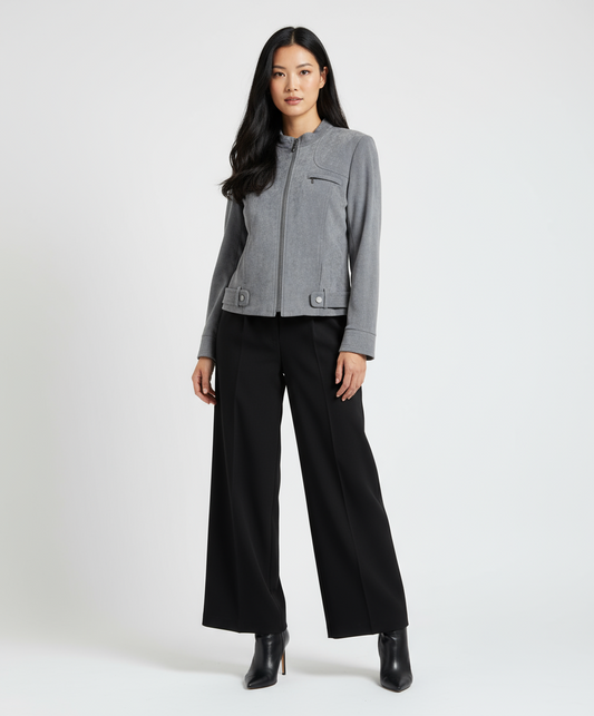 TRIBAL Faux Suede Jacket