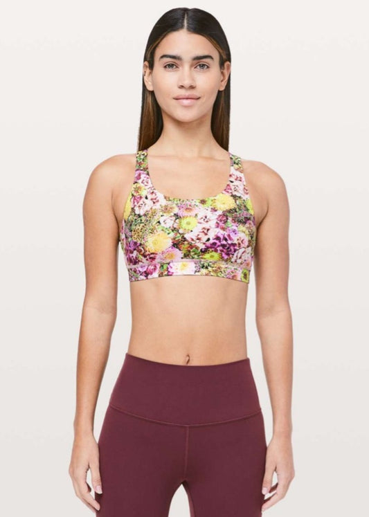 LULULEMON Rare Energy Bra Nulux /Inflorescent Multi