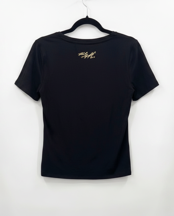 KARL LAGERFELD Black Rocker Choupette Guitar Graphic Tee