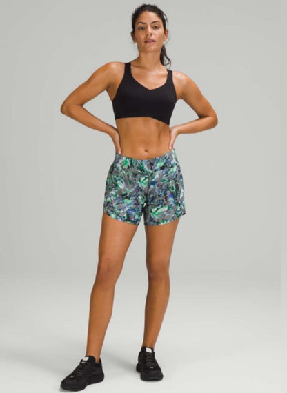 LULULEMON Track That Mid-Rise Short 5"/Rapid Flourish Multi