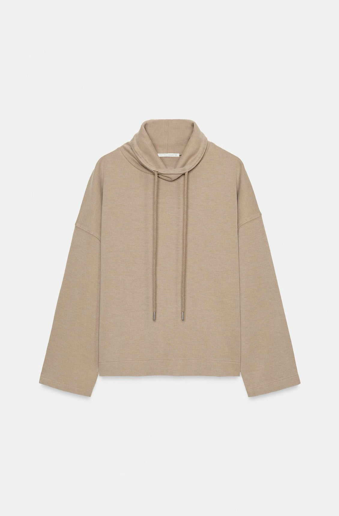 ZARA Oversized Washed Effect Interlock Sweatshirt