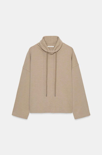ZARA Oversized Washed Effect Interlock Sweatshirt