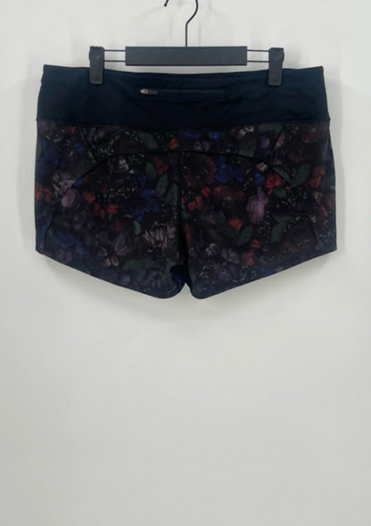 LULULEMON Speed Up Short (Long 4") Frozen Flourish Multi / Black