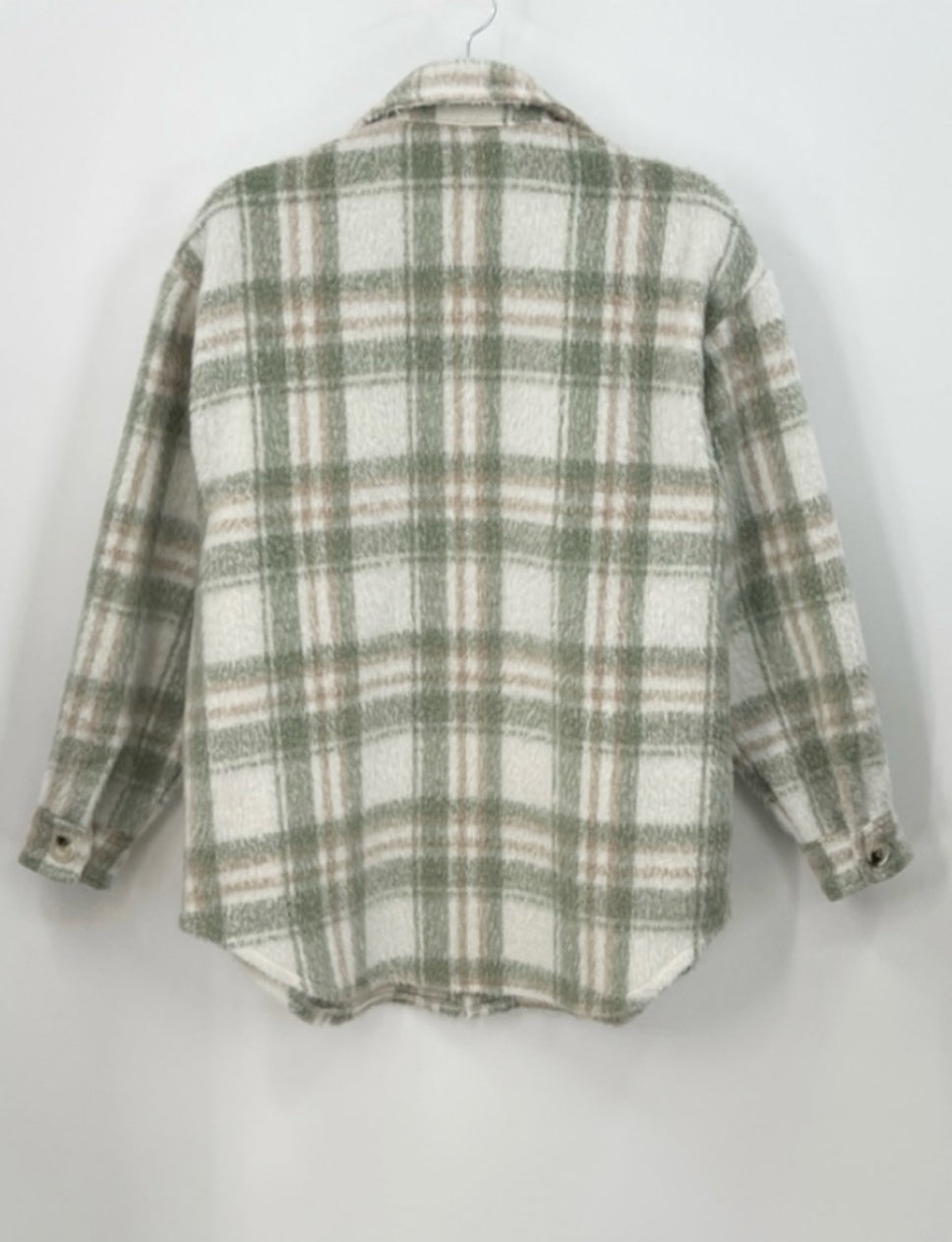 DAVI & DANI Plaid Oversized Shacket
