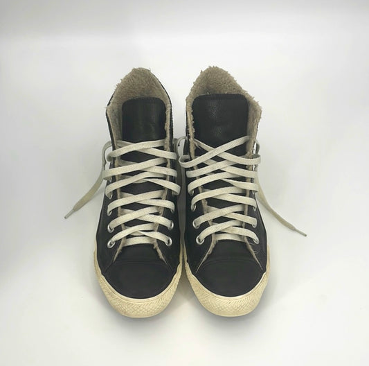 Converse All Star Leather Sherpa Sneakers