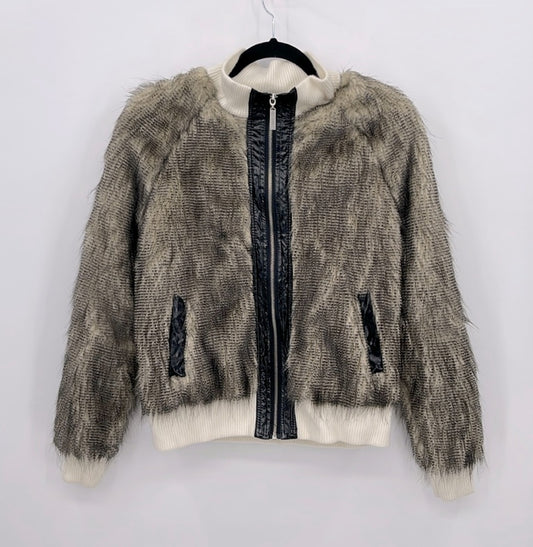 Vertigo Faux Fur Bomber