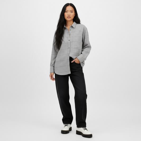 Abercrombie & Fitch Oversized Plaid
Flannel Shirt