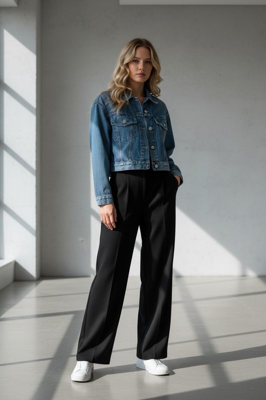 AG Adriano Goldschmied Mirah Cropped Trucker Jean Jacket