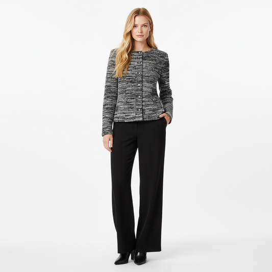 Karl Lagerfeld Boucle Tweed Pattern Jacket