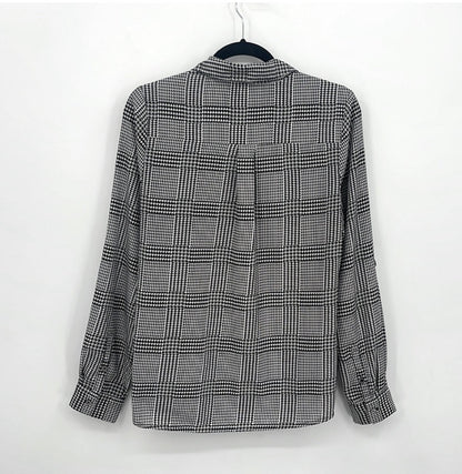 ALFRED SUNG Houndstooth Blouse