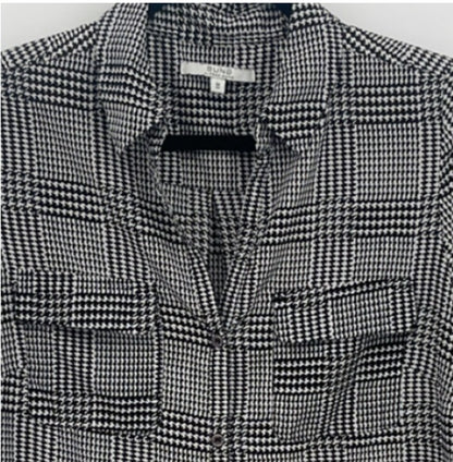 ALFRED SUNG Houndstooth Blouse