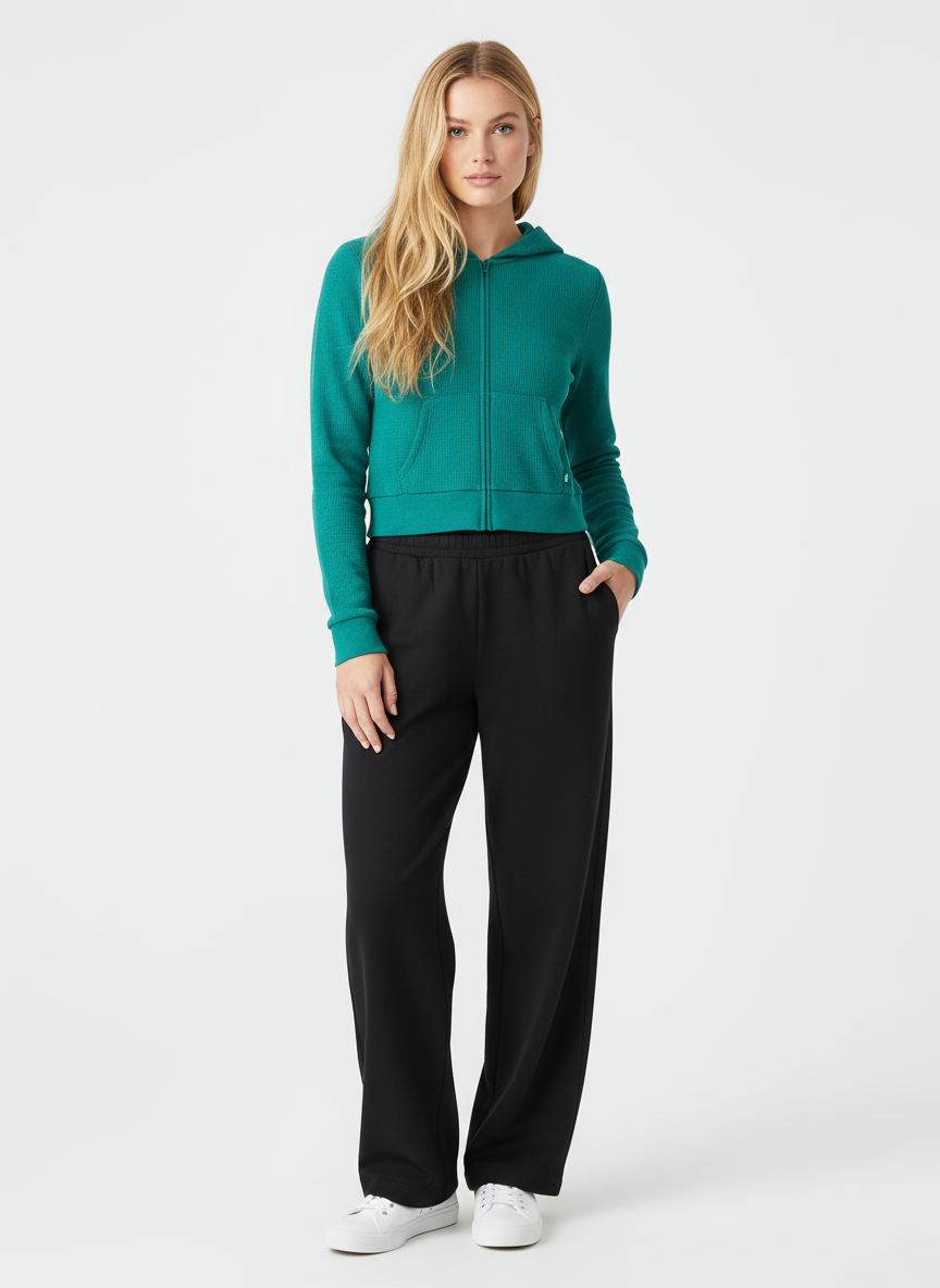 Aritzia TNA WaffleKnit Zip