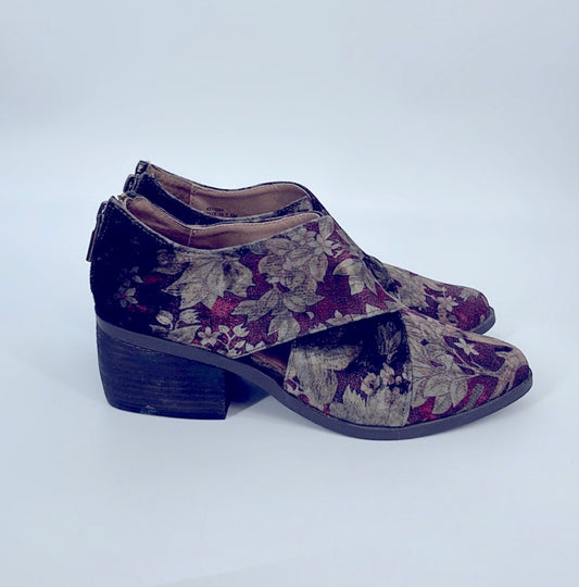 Adam Tucker By Me Too Velvet Floral Boots