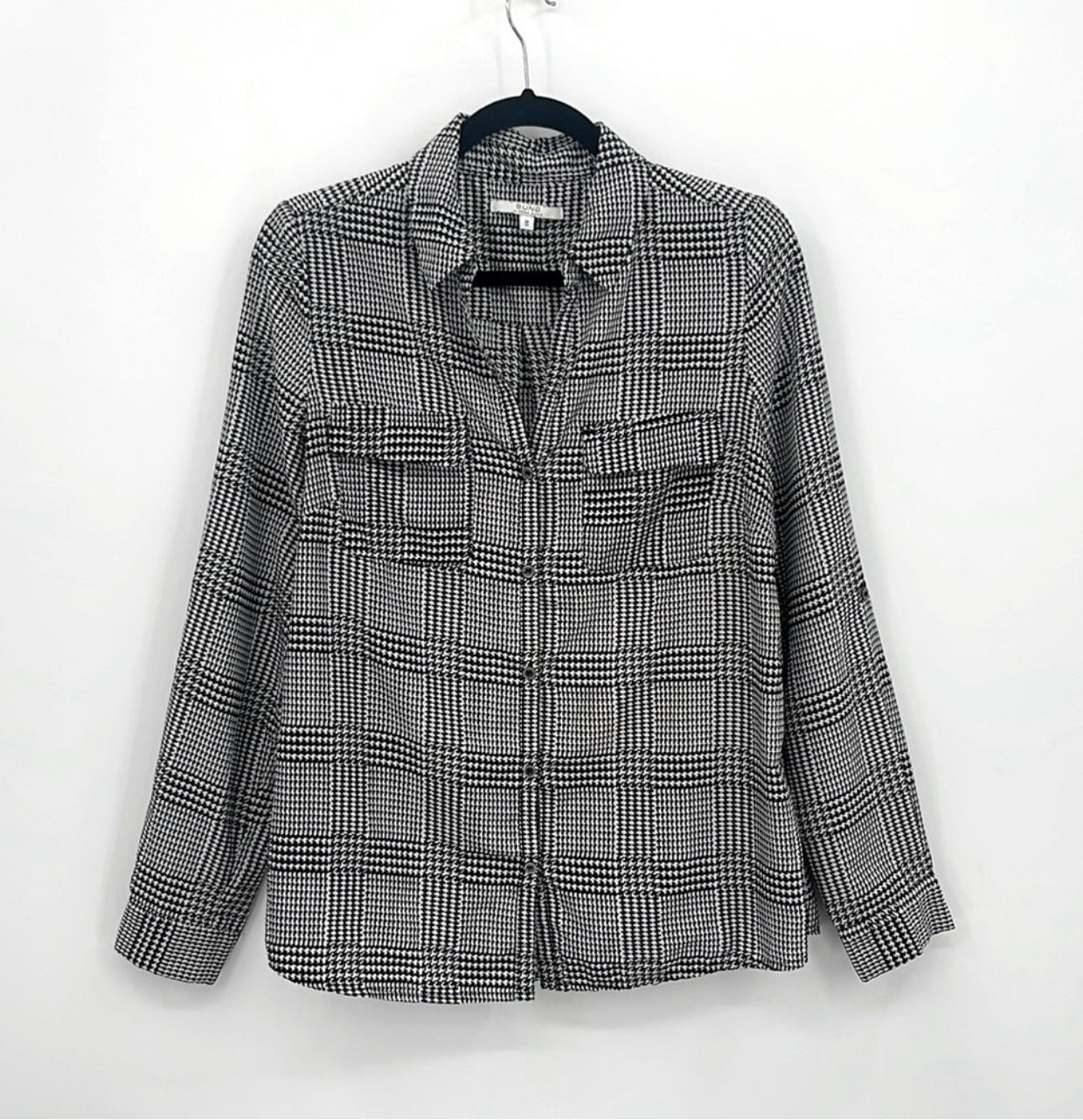ALFRED SUNG Houndstooth Blouse