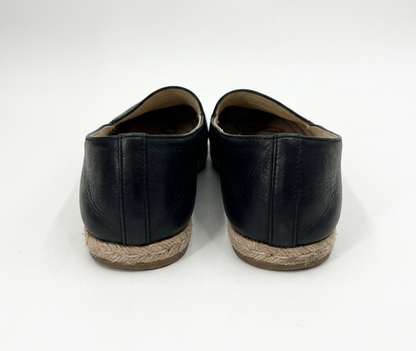 Back of the shoes with a pure-white background