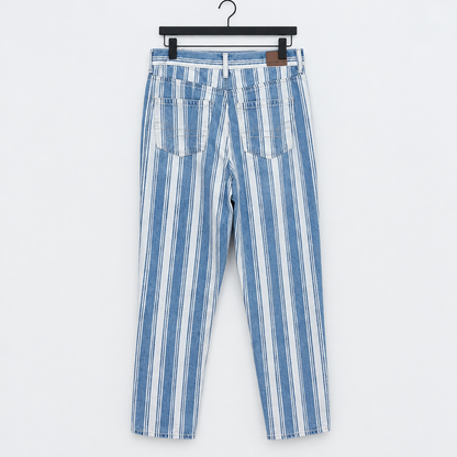 Back view of the jeans with the matching black hanger