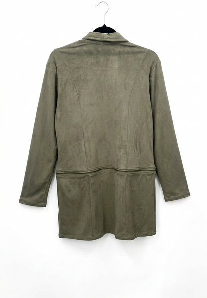 Back view with corrected black velvet hanger