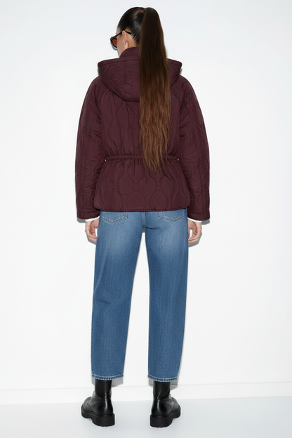 Back view with matching denim