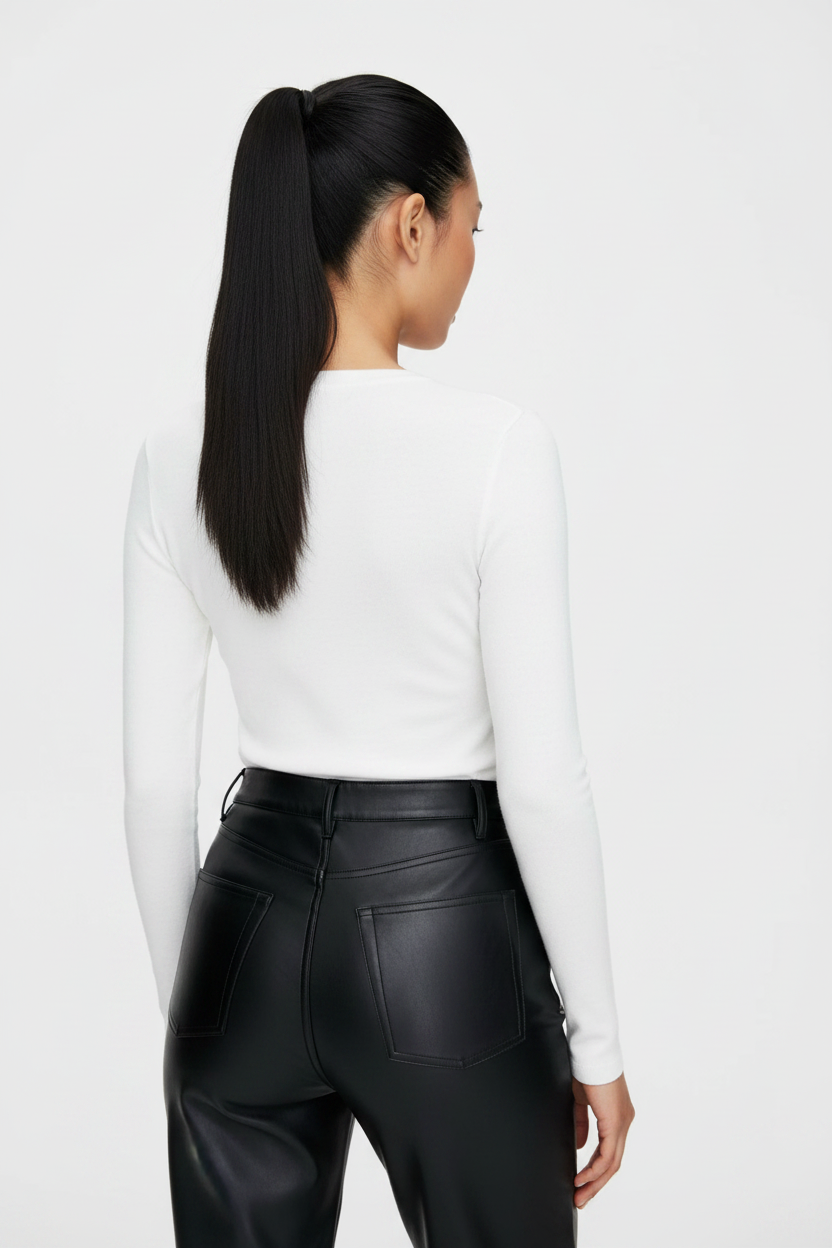 Black Pants - New Model Back Pocket Detail