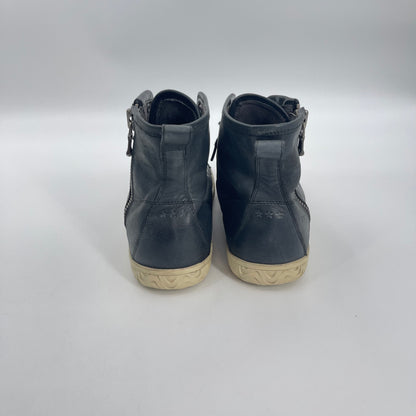 John Vavartos Star HighTop Leather Sneakers