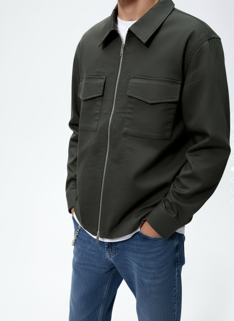 Zara Zippered Overshirt