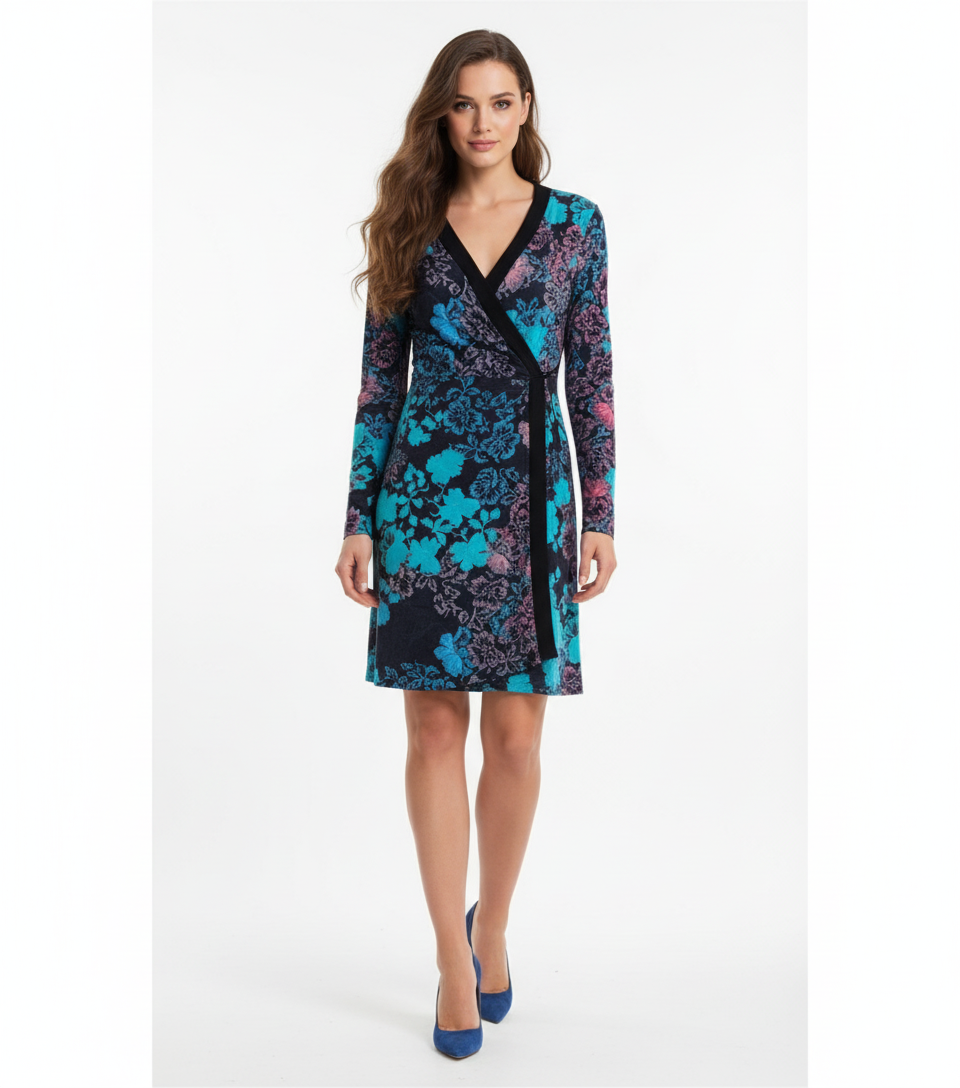 BCBGMazaria Adele Wrap Dress