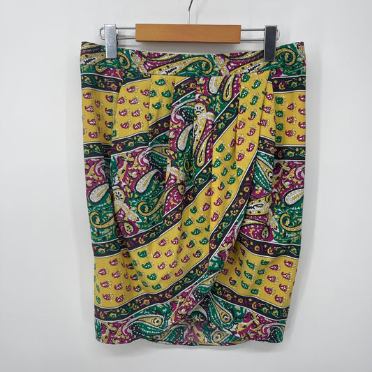 BCBGMAXAZRIA Michaela Pleated Wrap Skirt