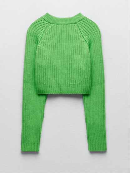 Zara Crop Knit Sweater