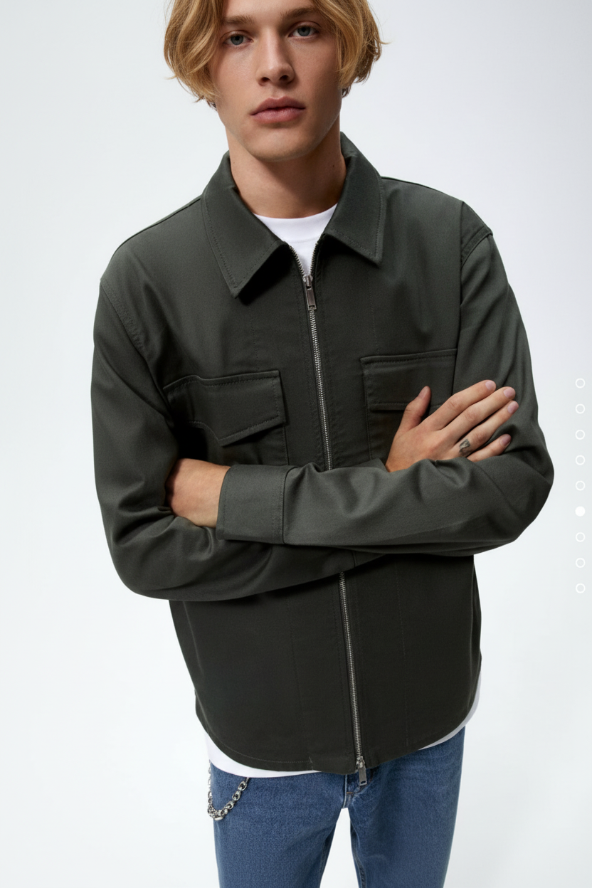 Zara Zippered Overshirt